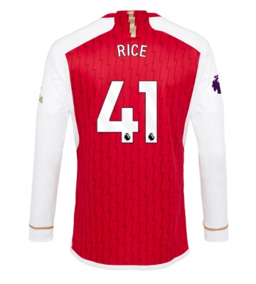 Arsenal Declan Rice #41 Hjemmebanetrøje 2023-24 Lange ærmer